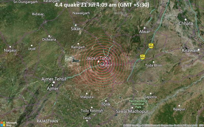 Earthquake Hits Rajasthan's Jaipur 4.4 Magnitude | Gamers Journalism